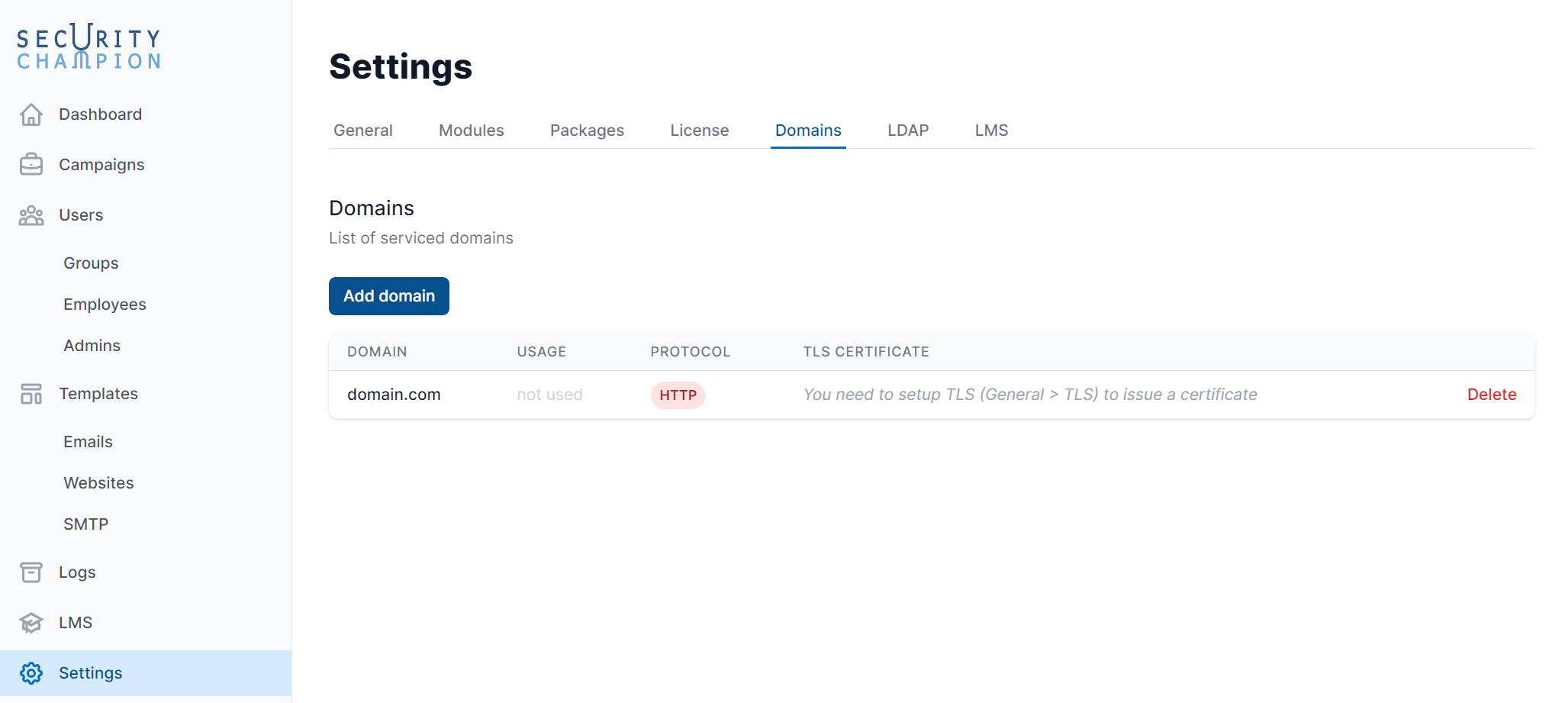 Domains