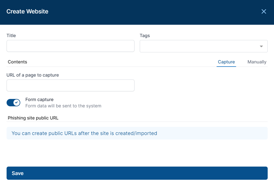 Create Site